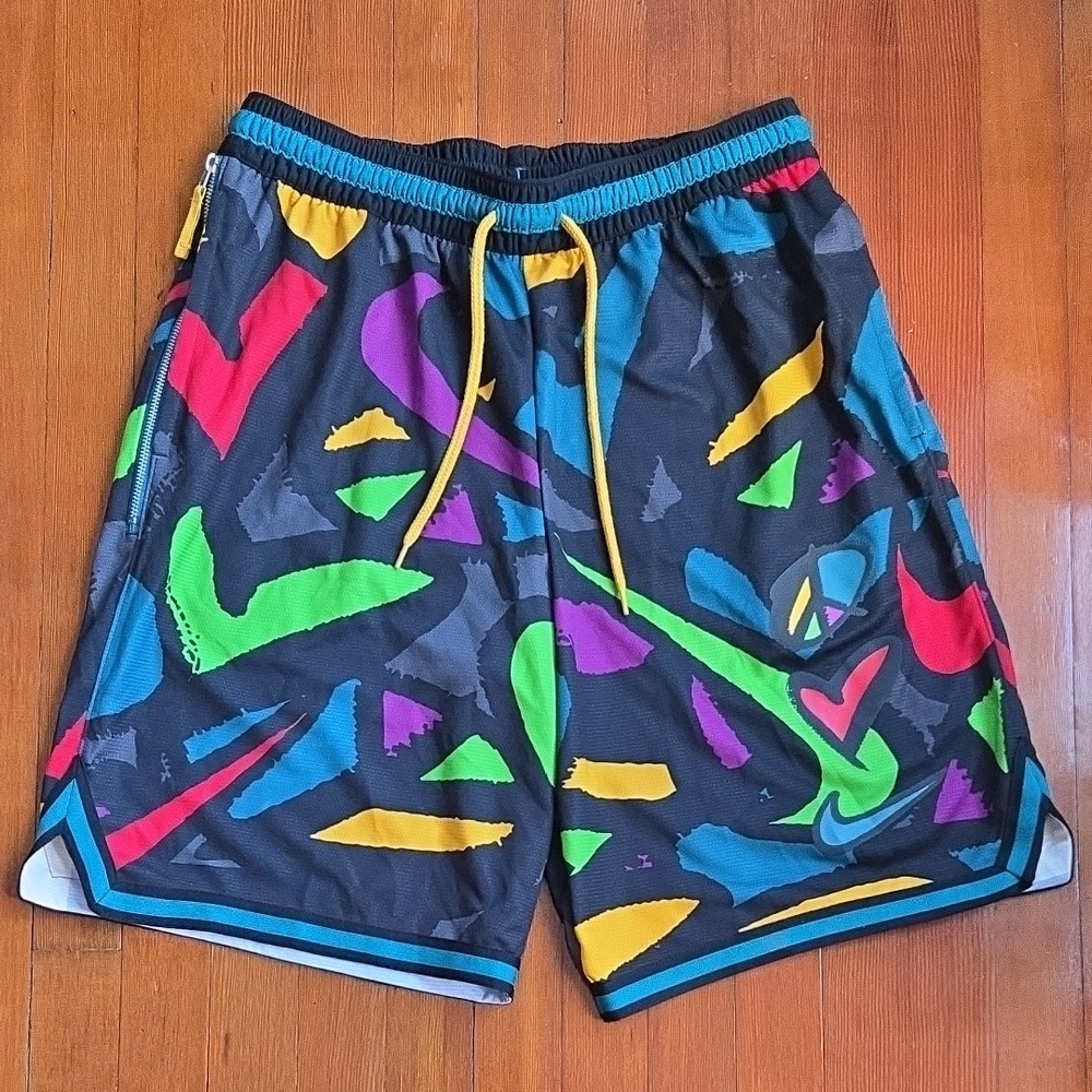 Colorful Abstract Patterned Shorts